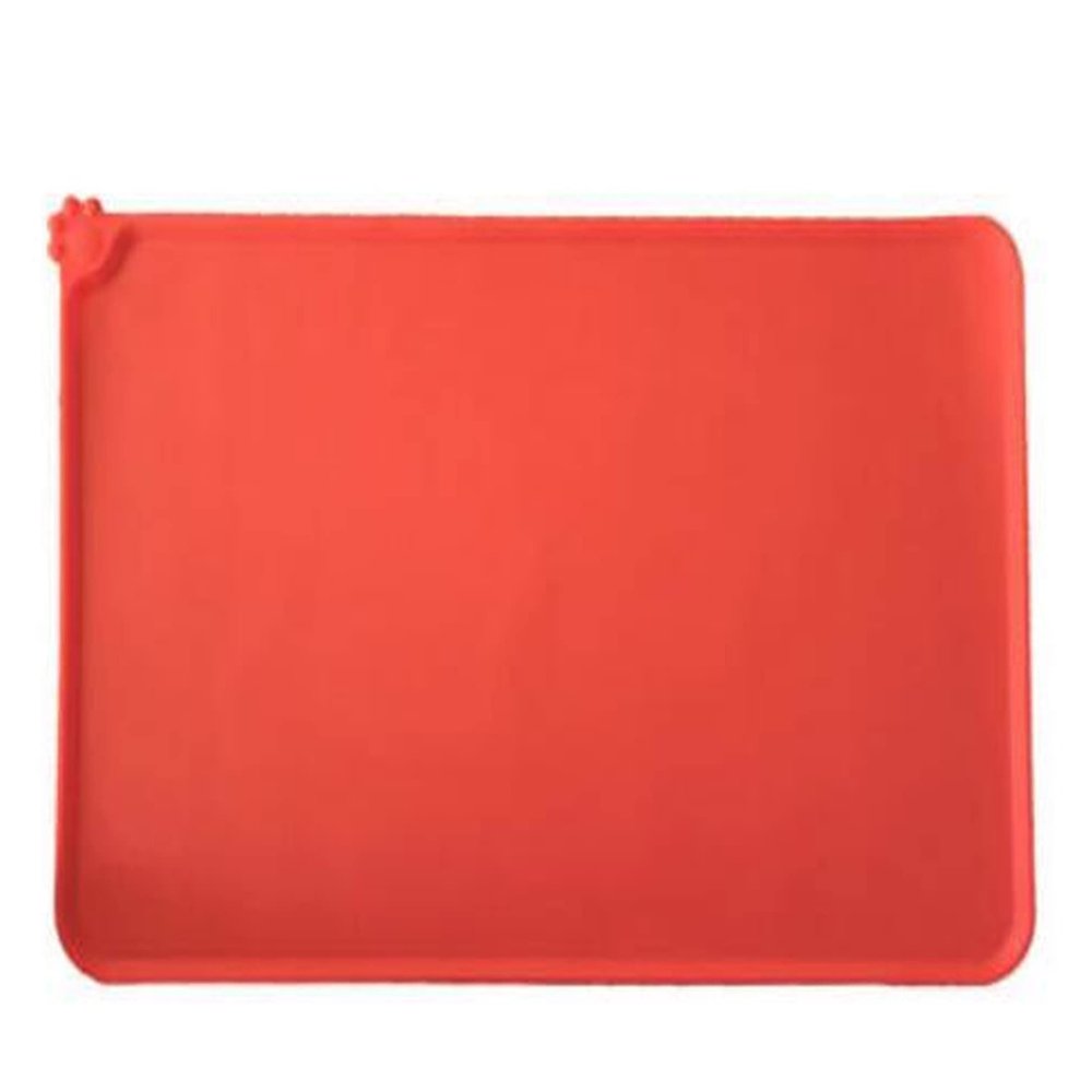 Cat and Dog Silicone Feeding Mat, Large 21 x 14 in, Waterproof and Non-Slip