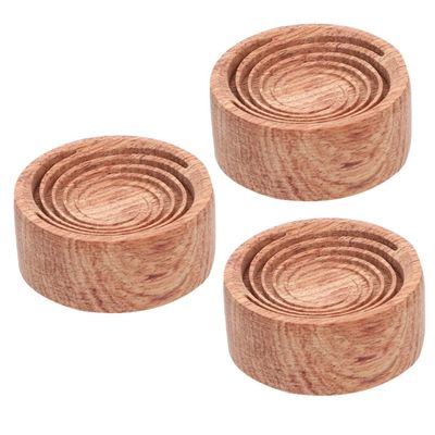 Mobestech 3-Piece Wooden Diffuser for Essential Oils, Portable Scent Dispenser for Car and Office