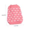 Angoily Knit Sweater for Dogs with Heart Pattern view 4