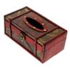 Vintage Red Tissue Box, Paper Storage Box view 1
