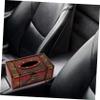 Vintage Red Tissue Box, Paper Storage Box view 3