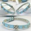 Newtensina Bling Puppy Collar and Leash Set - Blue - XXS view 2