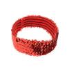 SYSUII 5-Piece Sequin Headbands, Elastic Glitter Hair Bands for Women and Girls, Red view 1