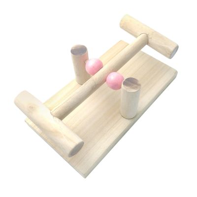 FOMIYES Creative Parrot Seesaw Climbing Toy for Small Rodents