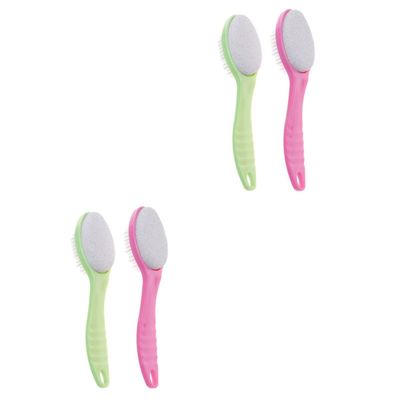 Housoutil 4-Piece Multifunctional Foot File Set, Double-Sided Callus and Dead Skin Remover, Random Color