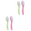 Housoutil 4-Piece Multifunctional Foot File Set, Double-Sided Callus and Dead Skin Remover, Random Color view 1