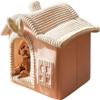 Collapsible Cat Cave Bed, Cute Cube Cat House, Removable Washable Pet Bed, Warm and Comfortable Cat Home (Color: B, Size: S) view 1