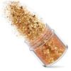 1 Bottle Rose Gold and Silver Nail Art Glitter Sequin Charms Mix, 3D Glitter Pigment Powder, DIY Gel Nail Decorations, 162-1, 10 ml view 1