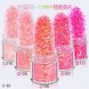 1 Bottle Rose Gold and Silver Nail Art Glitter Sequin Charms Mix, 3D Glitter Pigment Powder, DIY Gel Nail Decorations, 162-1, 10 ml view 2