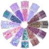 1 Bottle Rose Gold and Silver Nail Art Glitter Sequin Charms Mix, 3D Glitter Pigment Powder, DIY Gel Nail Decorations, 162-1, 10 ml view 4