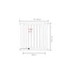 FLYIFE Wooden Pressure-Mounted Pet Gate for Stair Railings, 166–173 cm view 3
