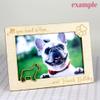 Art-Dog Engraved Dog Photo Frame, Personalized Wooden Pet Memorial, Samoyed, 18.5 x 13.5 cm view 3