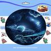 Galaxy Space Cake Topper, Edible Wafer Paper, 20 cm view 2