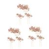 FOMIYES 9-Piece Bridal Hair Comb Set with Pearls and Flowers view 1