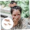 FOMIYES 9-Piece Bridal Hair Comb Set with Pearls and Flowers view 2