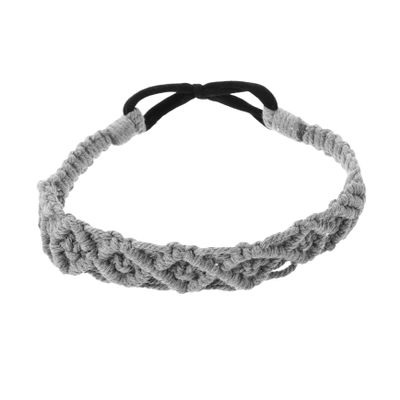 Housoutil Boho Knitted Headband for Women, Handmade Cotton