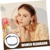 Housoutil Boho Knitted Headband for Women, Handmade Cotton view 4