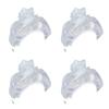 Net Plopping Cap for Drying Curly Hair, Adjustable Shower Bonnet with Drawstring, Reusable, 4-Pack view 1