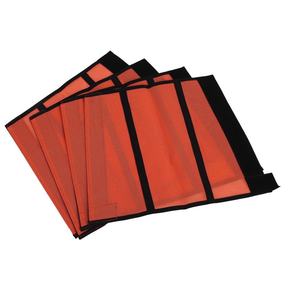 Horse Fly Boots to Help Prevent Stomping, 4-Piece Set, Orange