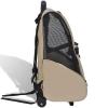 ARKEM Multifunctional Foldable Beige Pet Trolley Travel Bag view 3