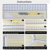 Canopy Bed Frame Poles, Stainless Steel Mosquito Net Holder, White, King L view 2