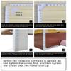 Canopy Bed Frame Poles, Stainless Steel Mosquito Net Holder, White, King L view 3