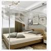Canopy Bed Frame Poles, Stainless Steel Mosquito Net Holder, White, King L view 4