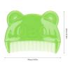 Baby Bath Brush Set, 2-Piece Silicone Scalp Brush and Comb, Green view 3