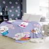 AKATIE 3D Cartoon Rabbit Plush Blanket, 100 x 130 cm, Light Purple, Soft Microfiber Flannel Baby Blanket view 3