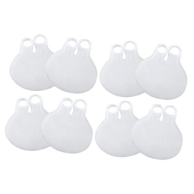 Mobestech 4 Pairs Forefoot Pads with Double Holes, Comfortable Non-Slip Half Insoles for Men and Women