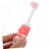 Cute Bear Children's Toothbrushes, 2-Pack, Silicone, Pink view 4