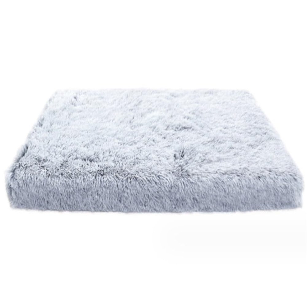 Dog Bed / Cat Cave Bed for Medium and Extra-Large Dogs, Pink Plush, Removable Cover (Color C, 75 × 50 × 5 cm)