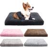 Dog Bed / Cat Cave Bed for Medium and Extra-Large Dogs, Pink Plush, Removable Cover (Color C, 75 × 50 × 5 cm) view 3