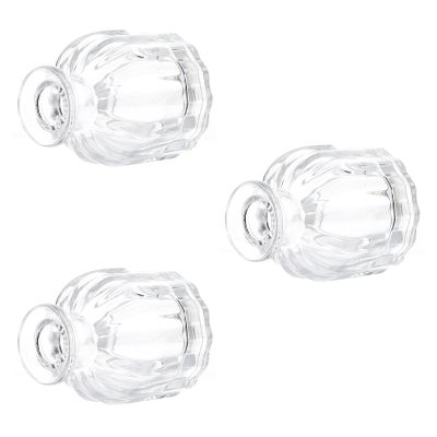 Amosfun Refillable Glass Diffuser Bottles for Essential Oils, 3-Pack, 50 ml