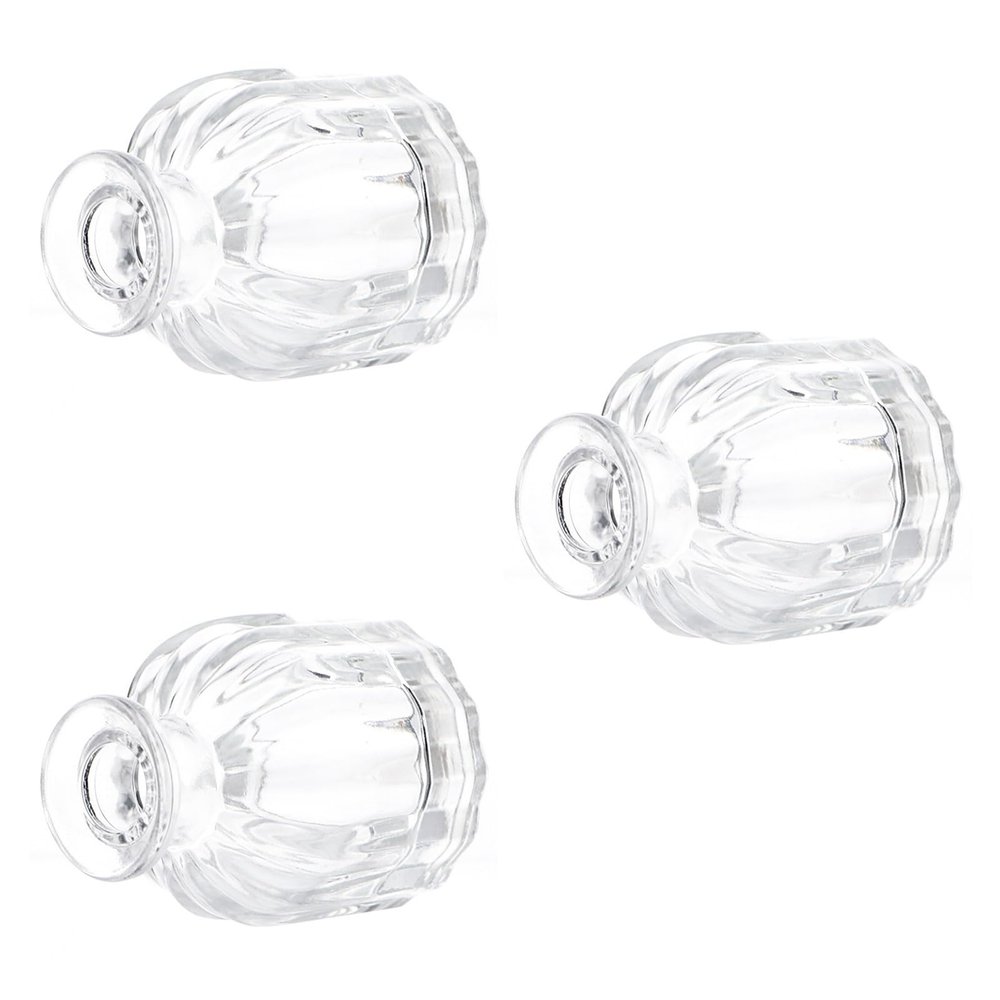 Amosfun Refillable Glass Diffuser Bottles for Essential Oils, 3-Pack, 50 ml