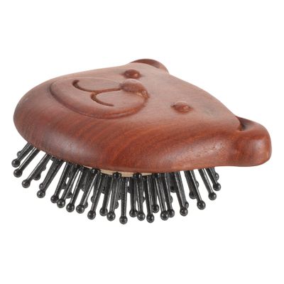 PartyKindom Sandalwood Scalp Massage Comb, Bear Shape