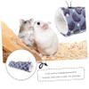 Angoily Plush Hamster Tunnel with Hammock, Warm and Safe view 4