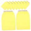 Disposable Nonwoven Exfoliating Gloves, Yellow view 1