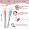 2-Piece Silicone Facial Mask Brush Applicators, Blue and Pink view 2