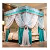 SZITW Double-Layer Luxury Bed Canopy Mosquito Net, Blue-1, 180 x 200 x 200 cm view 1
