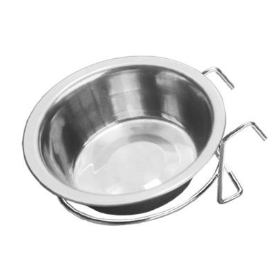 fxwtich Dog Bowl, Metal Bowl for Dogs, Hanging, Non-Slip, Feeder with Hook