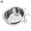 fxwtich Dog Bowl, Metal Bowl for Dogs, Hanging, Non-Slip, Feeder with Hook view 2