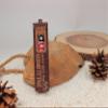Urhome Gift Box Happy 91st Birthday with Duplo Chocolate Bar - Surprise Wooden Box with Engraved Message, Including Chocolate Bar - Birthday Gift, Dark Brown view 3