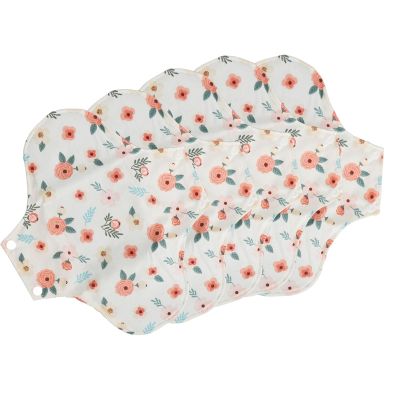 Reusable Cloth Menstrual Pads for Women, 5-Pack, Breathable, Leakproof, Washable, 22 × 28 cm