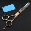 RWRAPS 6" Professional Steel and Gold Hair Scissors Set for Cutting and Thinning (Cutting) view 2