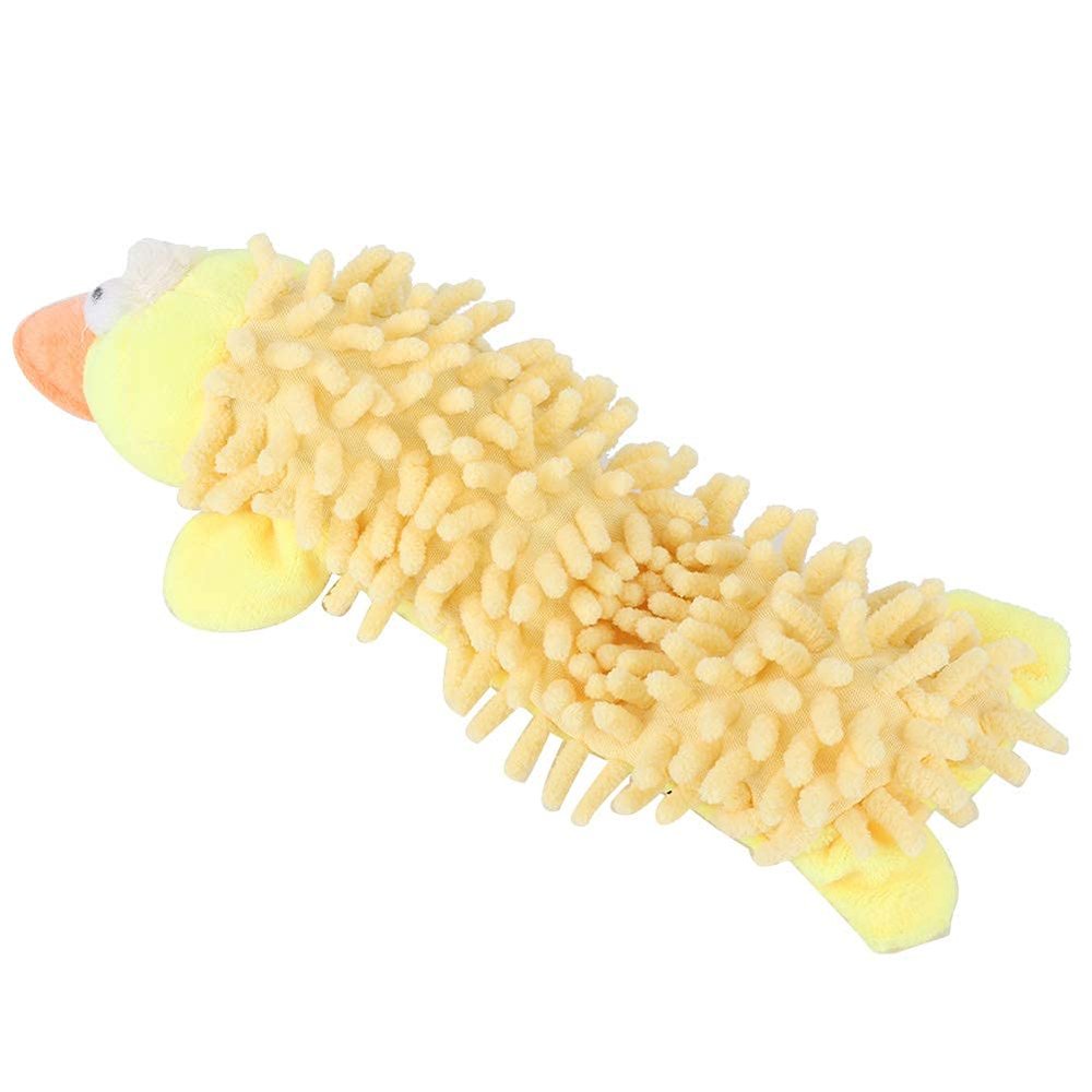 Squeaky Plush Dog Toy - Yellow Duck
