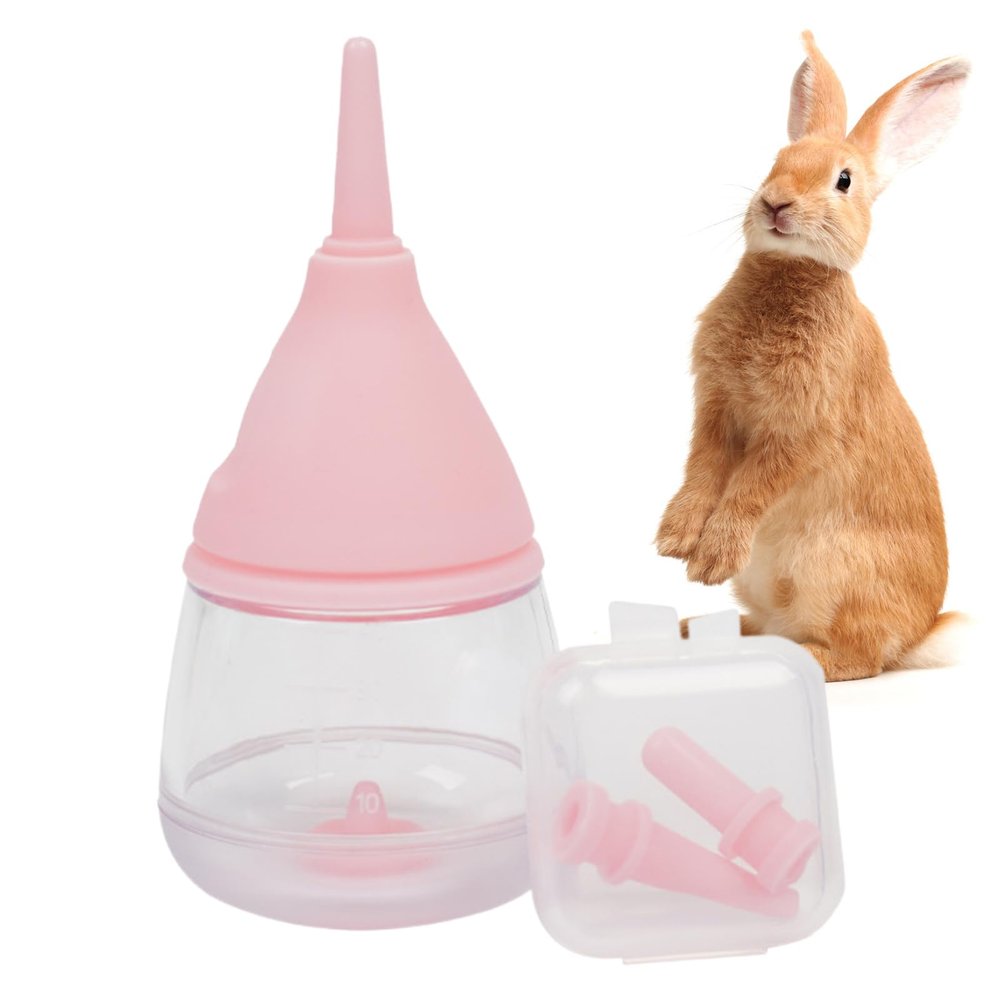 Kitten Feeding Bottle, 35 ml, Cartoon Water Drop Design