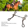 Stainless Steel Horse Snaffle Bit, Hand-Carved, Antique Bronze-Colored view 4