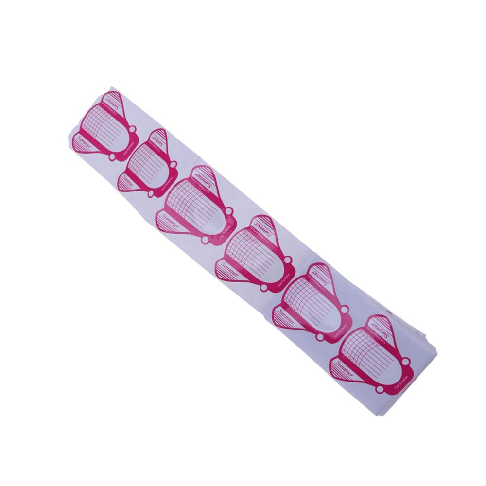 100 Flat Paper Nail Extension Forms