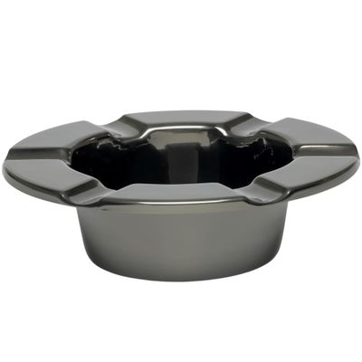 Stinky Cigar One-Piece Ashtray - Durable Stainless Steel, Windproof Deep Bowl